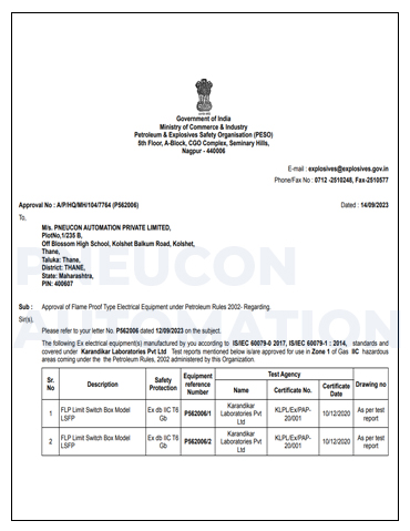 BIS Certificate
